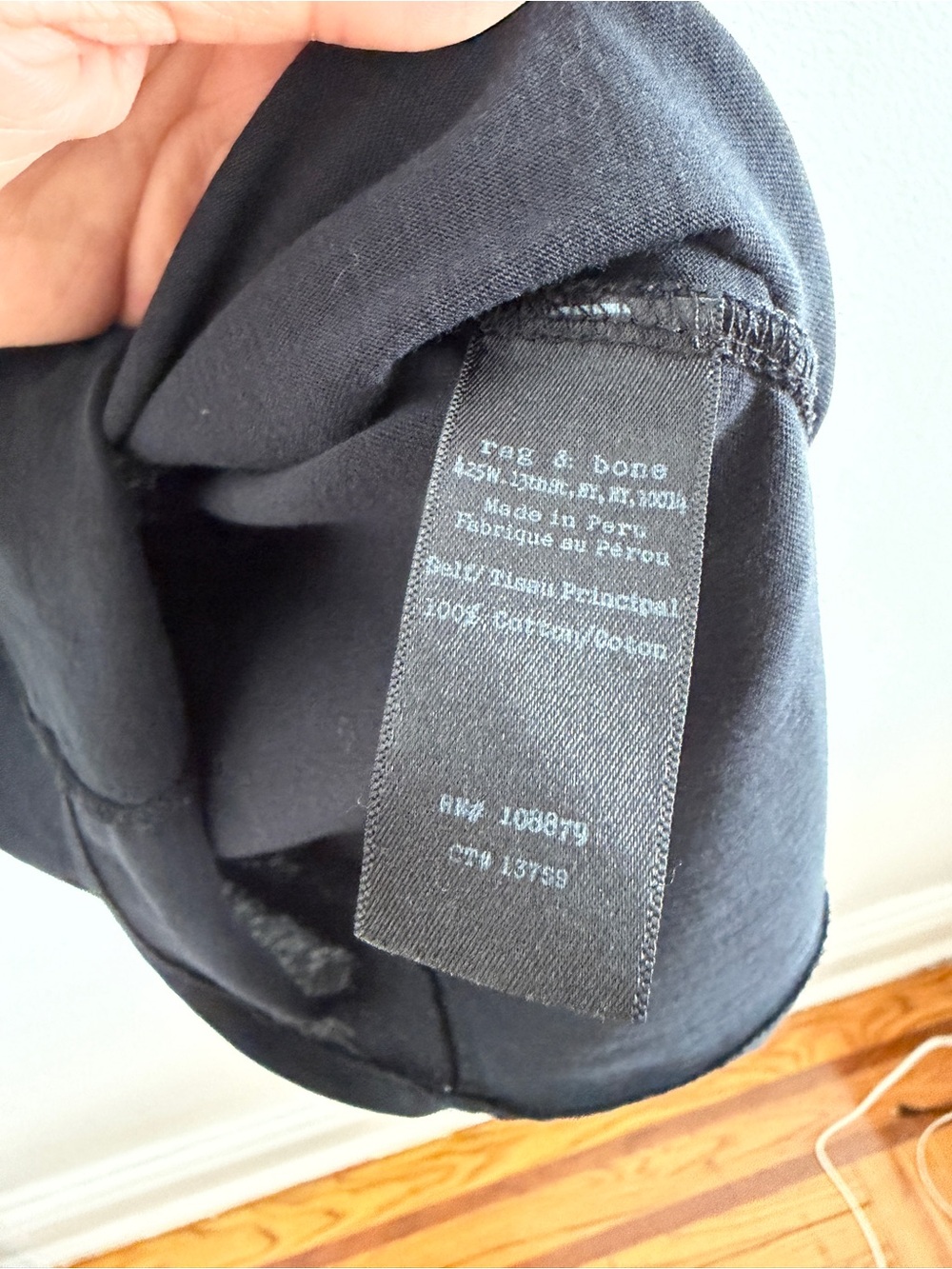 rag & bone crewneck t-shirt, black - Picture 4 of 4